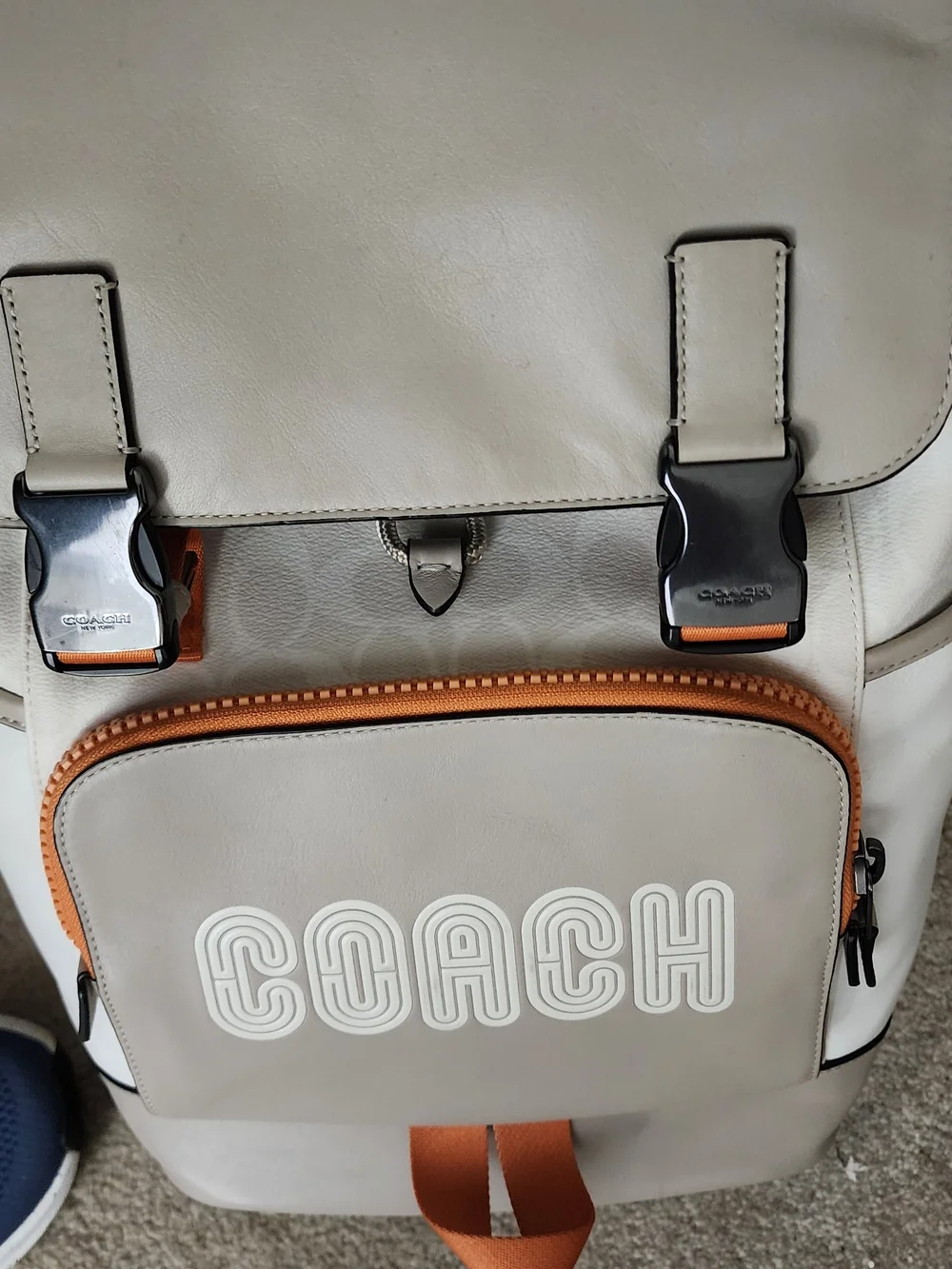 Coach Men's Leather Track  Backpack